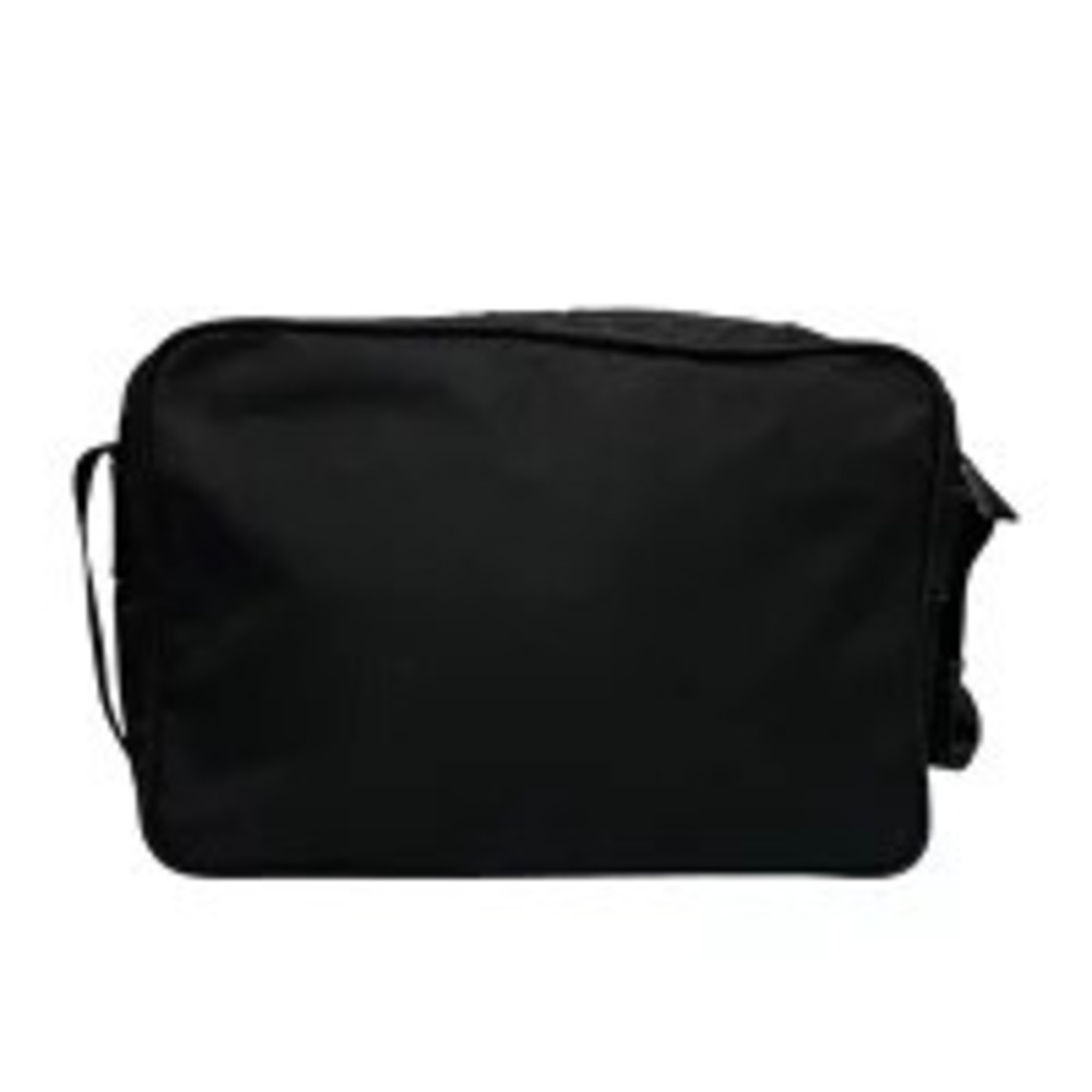 Prada Black Crossbody Clutch Tessuto Triangle Bag Camera Shoulder Plate Black